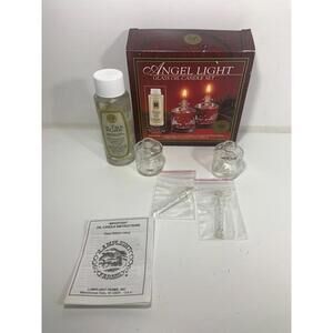 3 boxes Lamplight Farms BOXED Angel Light Glass Oil Candle Set